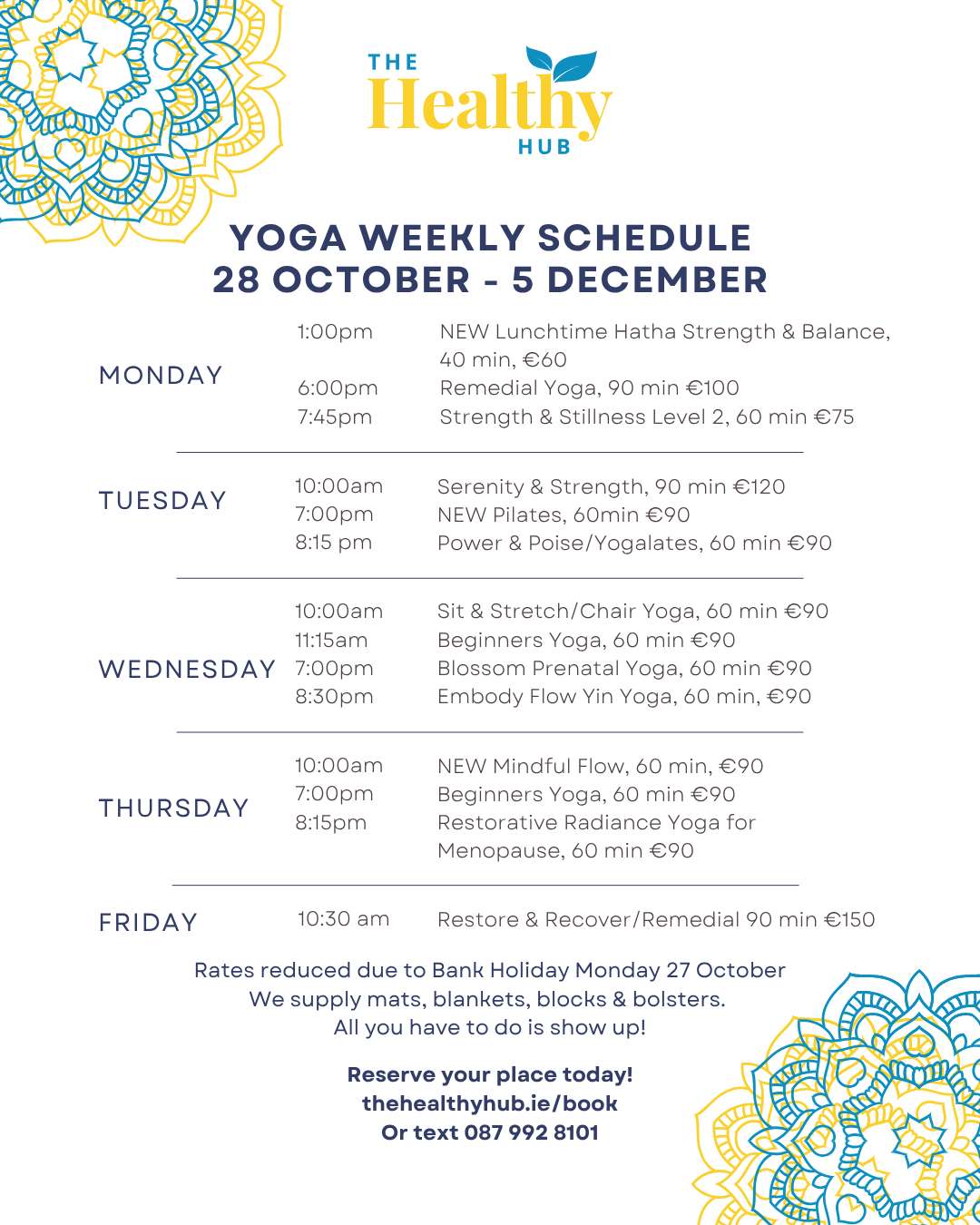 Late Autumn Yoga Schedule Final IG Yoga Schedule